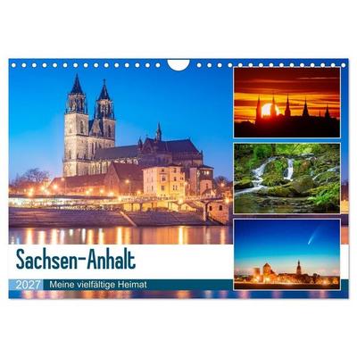 Sachsen-Anhalt - Meine vielfältige Heimat (Wandkalender 2027 DIN A4 quer), CALVENDO Monatskalender