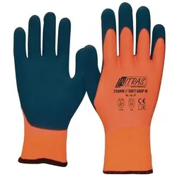Nitras Kälteschutzhandschuh SOFT GRIP W Gr.9 orange/dunkelblau EN 388,EN 511 PSA II