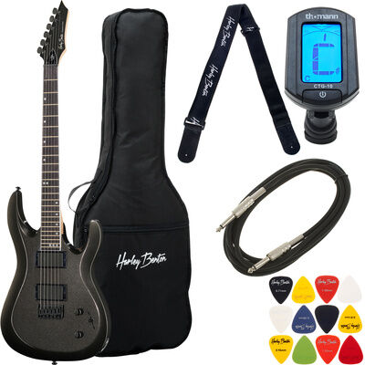 Harley Benton R-446 Graphite Metallic Bundle Graphite Metallic Gloss