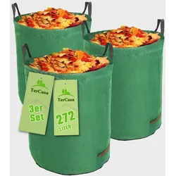 TerCasa Gartenabfallsäcke 272l, grün, 150 g/qm, 3 Stk.
