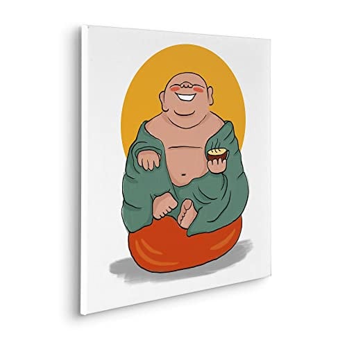 Komar Keilrahmenbild Happy Buddy - Multicolour - 60 x 60 cm
