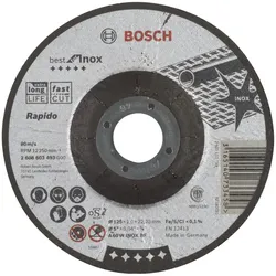 Bosch Trennscheibe gekröpft Best for Inox Rapido A 60 W INOX BF 125 22,23 1 mm - 2608603493