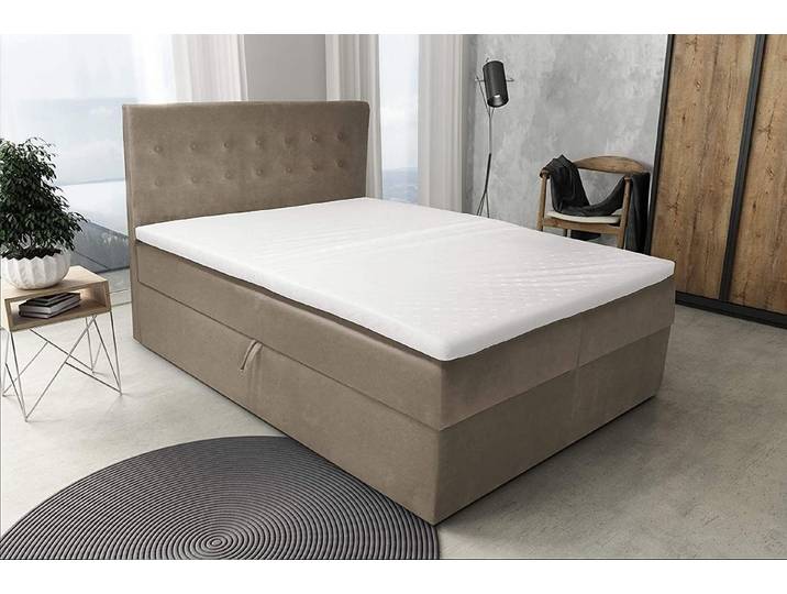 Best for Home Boxspringbett S Deluxe mit Bettkasten Bonellfederkern inkl. 4 cm Topper (140x200 160x200 180x200 200x200 cm), Lieferung bis in die Wohnung, TOP Preis-Leistungs-Verhältnis
