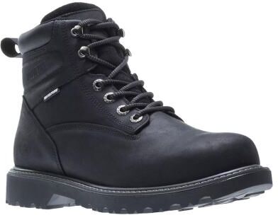 "Wolverine Floorhand 6"" Boot - Mens 7.5 Black Boot Medium"