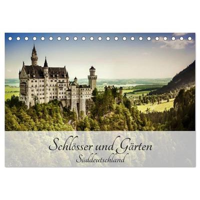 Schlösser und Gärten Süddeutschland (Tischkalender 2026 DIN A5 quer), CALVENDO Monatskalender
