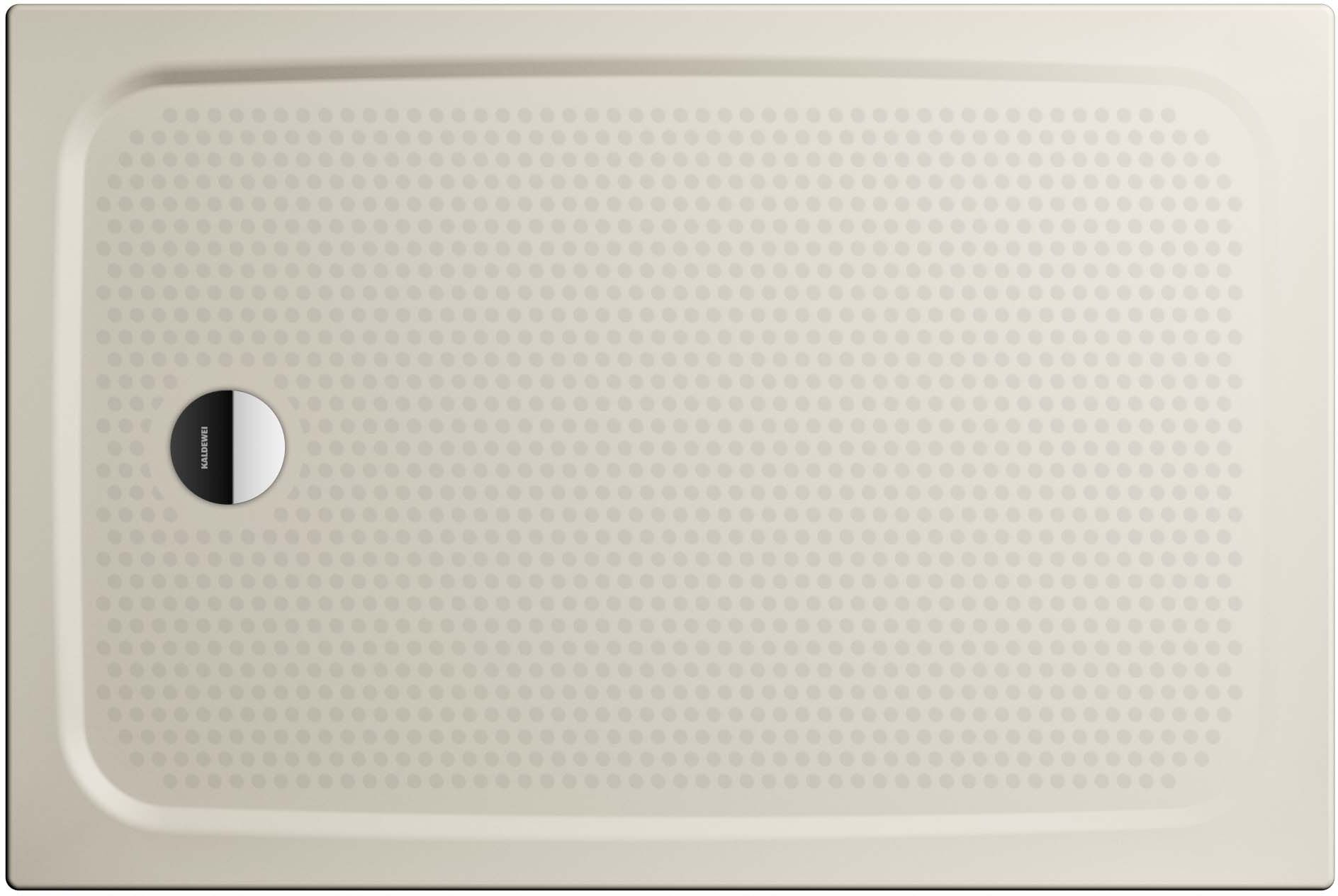 Kaldewei Cayonoplan douche 362630020728 80x140x2.5cm, anti-dérapant intégral, coquillage crème mat