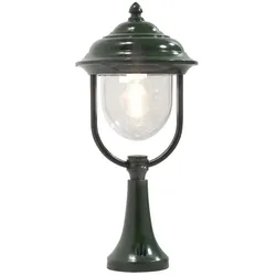 Konstsmide Sockelleuchte PARMA, E27 max. 75W, Grün, Aluminium / Acrylglas klar KON-7224-600