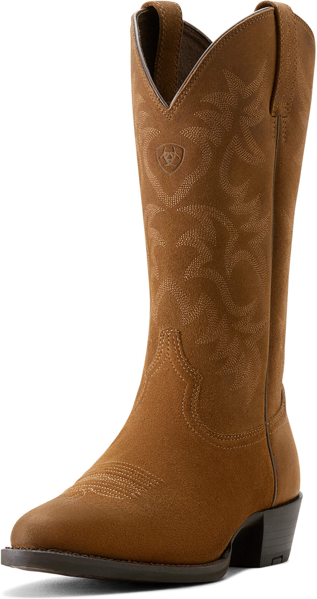 Men's Heritage R Toe Cowboy Boots in Dijon Suede, Size: 13 EE / Wide by Ariat