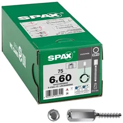 SPAX Betonschrauben »S-CSA+ Innengewinde« 6 x 60 mm 75 Stück