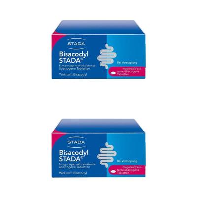 Bisacodyl Stada 5 mg magensaftres.überzog.Tabl. 2x 2x100 St Tabletten magensaftresistent