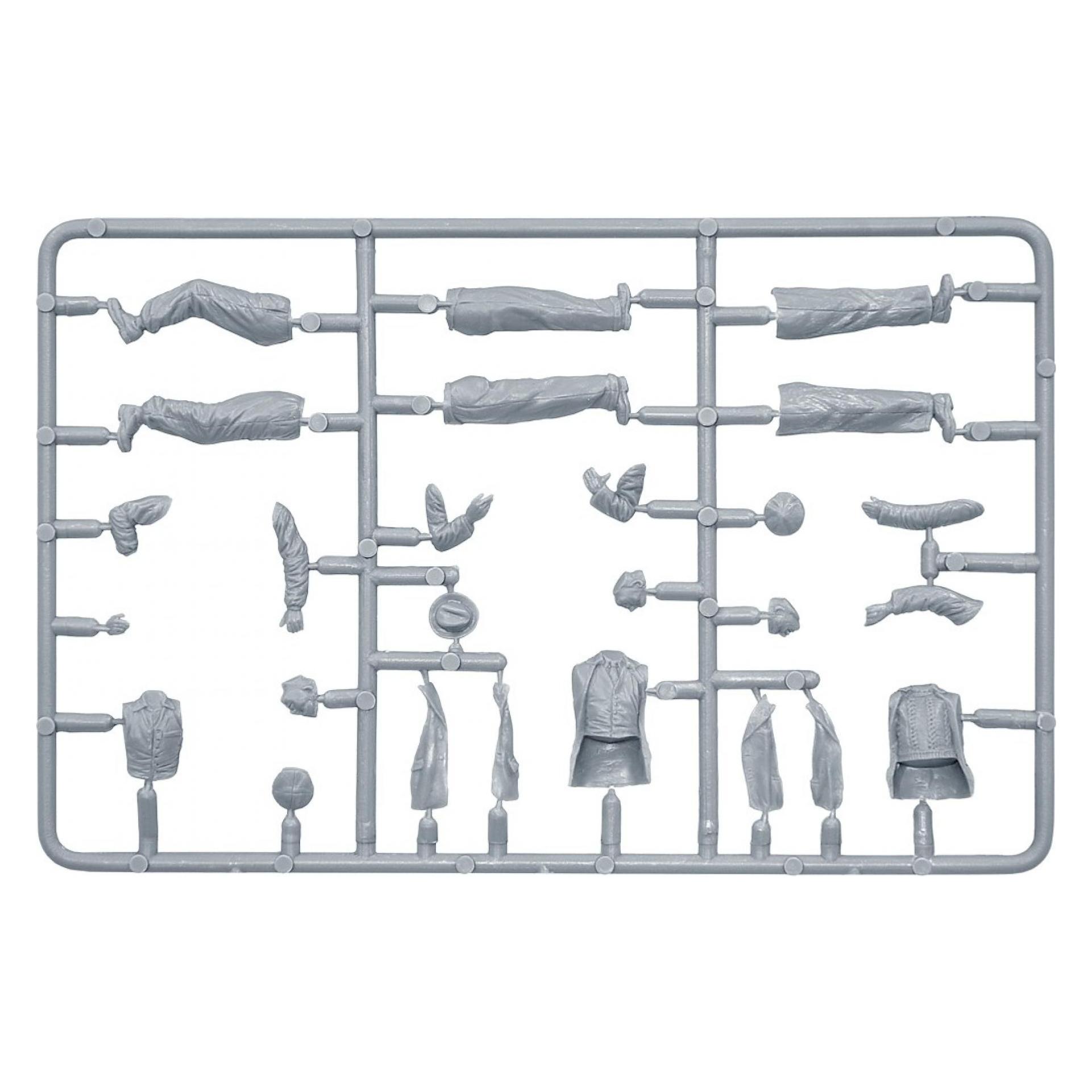 Mini art French Civilians '30-'40s. Resin Heads (38037)