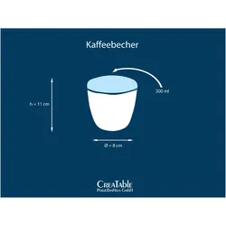 CreaTable, Tasse, Squeezy (300 ml, 4x)