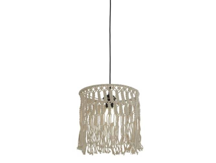 Suspension Corde naturelle - Blanc E27 60w Diam 32cm BAHAMA MACRAME