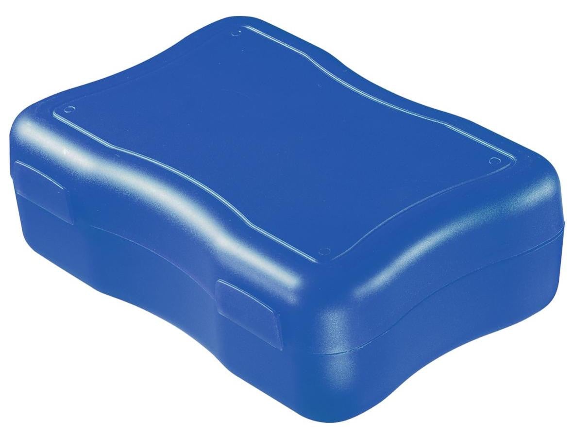 Lunchbox Wave groot blauw - BPA-vrije lunchbox met kliksluiting voor kinderen