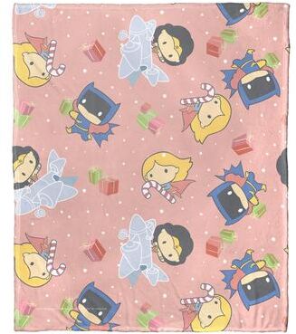 DC Comics DC Justice League Deck the Halls Silk Touch Throw Blanket
