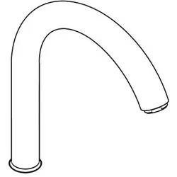 hansgrohe Auslauf für Spültischmischer 92830800 Standmodell steel