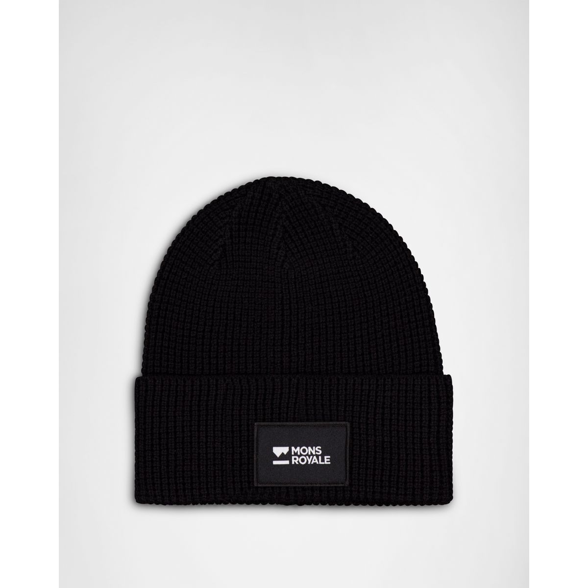 Mons Royale Bluff Merino Beanie black (1) OS 100821-1286-001-OS