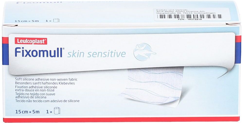 Fixomull Skin Sensitive 15 cmx5 m 1 St Verband