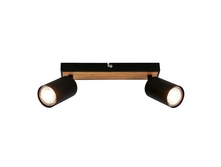 Briloner - Plafonnier orientable\, douille GU10\, max. 9 W\, plafonnier\, lampe\, lampe de salon\, lampe de chambre à coucher\, lampe de cuisine\, spot de plafond\, éclairage de plafond\, 25\,5cm\, noir-bois