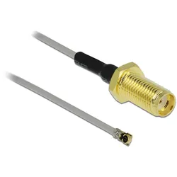 DELOCK Antennenkabel SMA Buchse zum Einbau zu I-PEX Inc. MHF