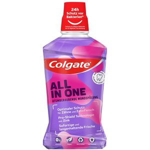 Colgate Mundspülung All In One, ohne Alkohol, mit Fluorid, antibakteriell, 500ml