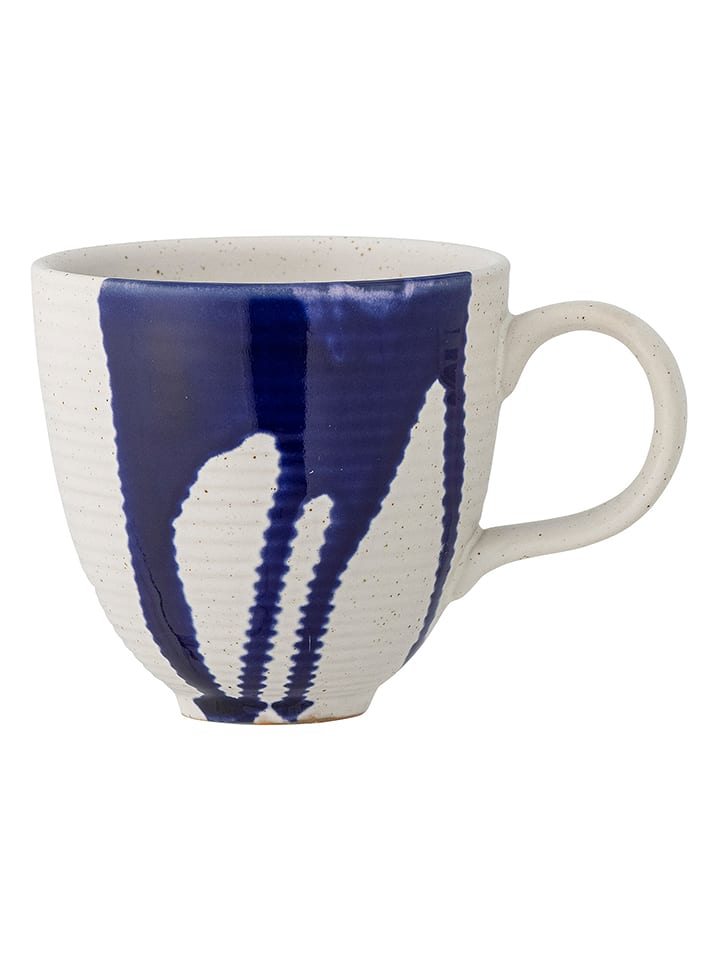 Bloomingville Tasse "Okayama" in Weiß/ Blau - 310 ml - onesize