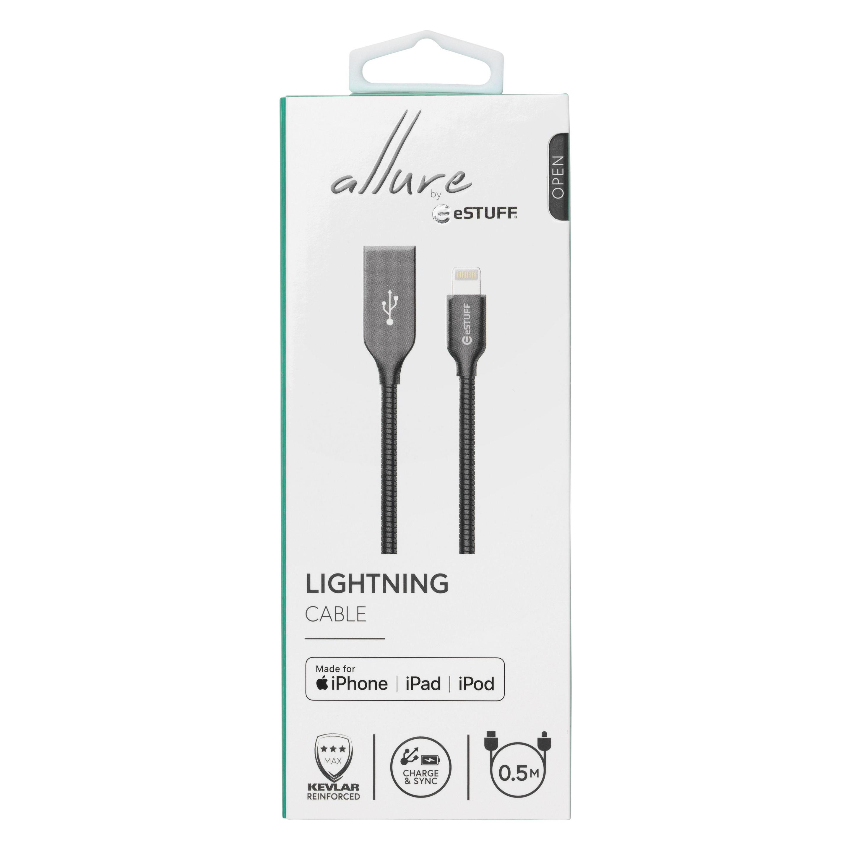 eSTUFF ES601065 Lightning-Kabel (0.50 m, USB 2.0) (ES601065)