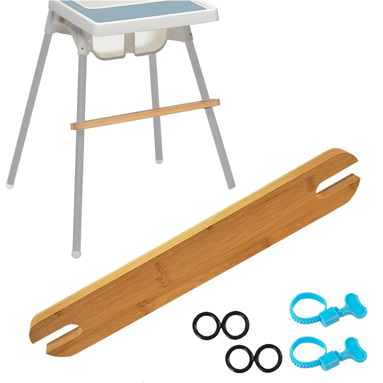 Verstelbare houten voetsteun met antislip voor kinderstoel, geschikt voor Antilop