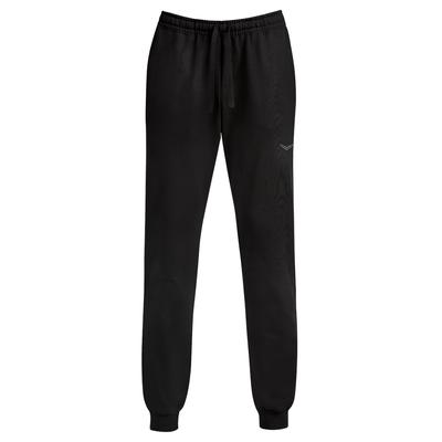 Sweathose TRIGEMA "TRIGEMA Jogginghose aus Biobaumwolle", Damen, Gr. S, Normalgrößen, schwarz, Sweatware, 75% Baumwolle (Biobaumwolle kbA), 25% Baumwolle (recycelt), Basic, Hosen Sweathose