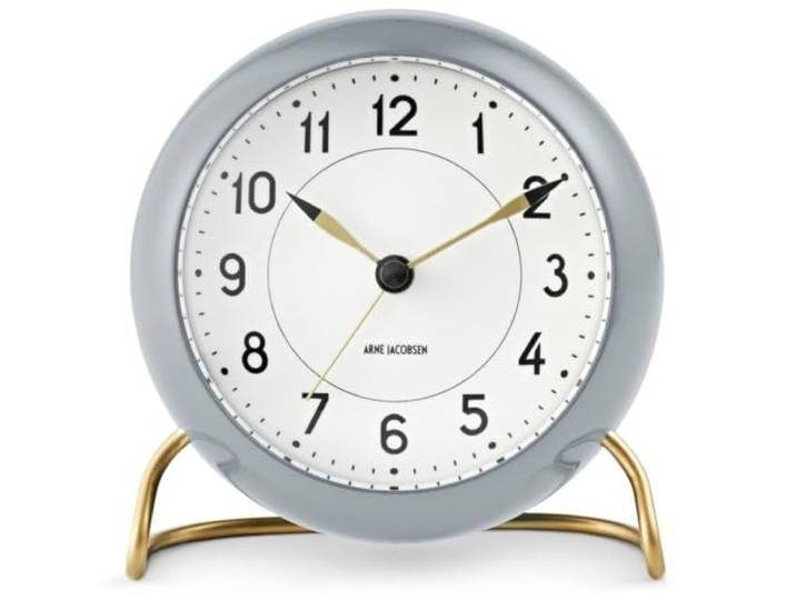 Station Table Clock Ø11 Cm Grijs/Wit