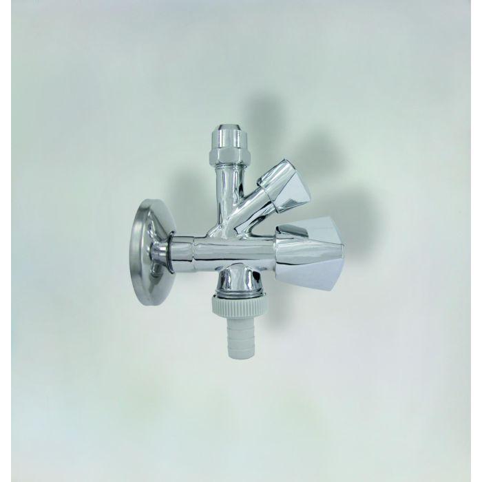 Fukana Kombi-Eckventil 1/2" 52213 1/2", selbstdichtend, verchromt