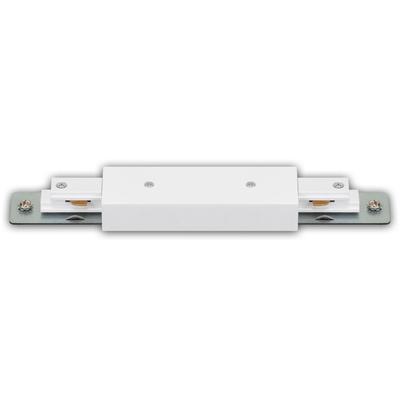 BRILONER LEUCHTEN Schienensystem-Einspeiser "RAIL", weiß (weiß matt), B:3,5cm H:2cm L:20,5cm, Stromschienensysteme, Einspeisung 20,3 cm Weiß Schienensystem Rail Wohnzimmer Büro Küche