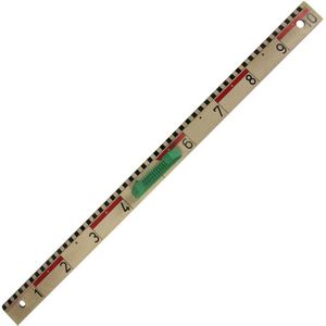 Wissner Tafelzeichengerät 160330.000, Re-Wood, Tafellineal, 100 cm, aus Holz