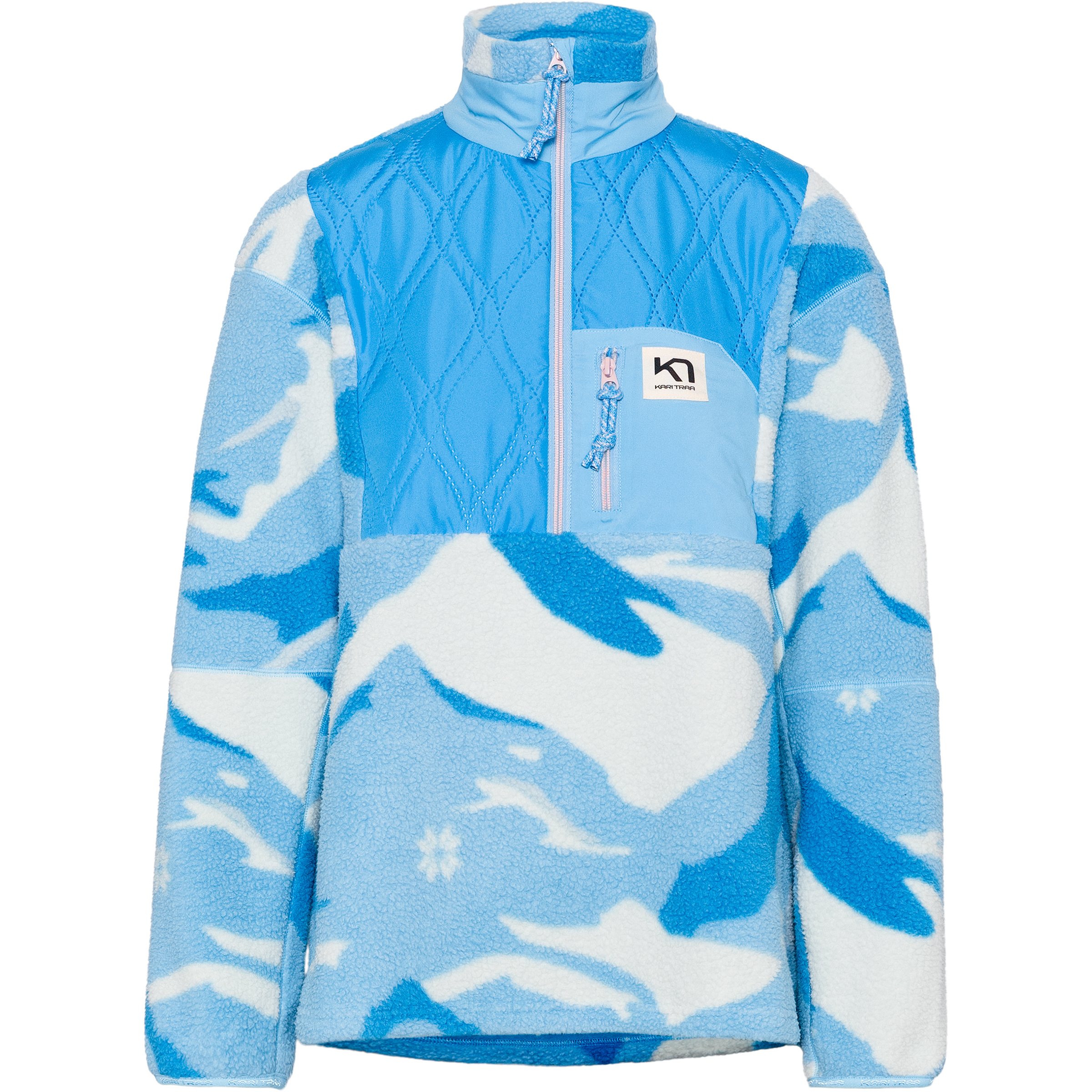 Kari Traa Rothe Half Zip Damen Pullover blau Größe XS Lifestyle Schnell trocknend