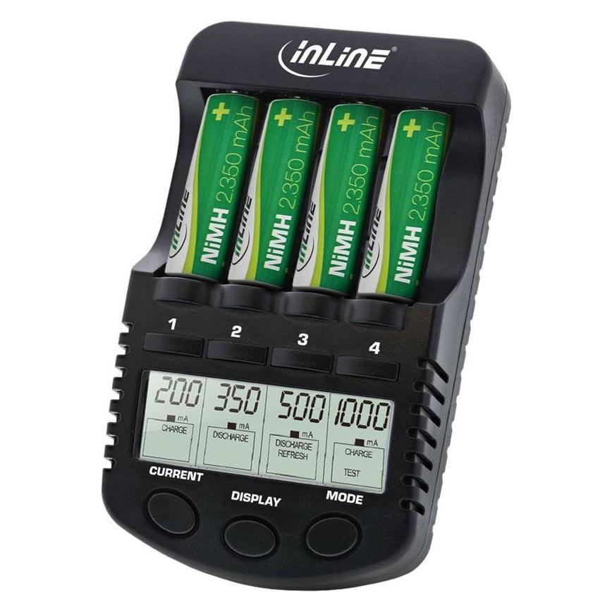InLine Premium Schnell-Ladegerät (1 Stk., Ladegerät ohne Akku) (01287)