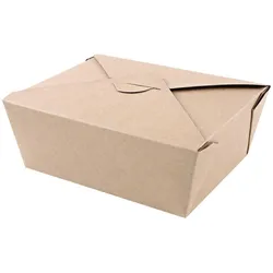 Naturestar Foodboxen Bio Menu 162x132x64mm Kraftpapier/PE FSC-Mix braun VE=50 Stück, Einwegbehälter, Braun