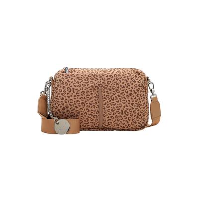 Umhängetasche TAMARIS "Umhängetasche TAS Mia", Damen, Gr. B/H/T: 29cm x 19cm x 8cm 0, beige (sand 420), Polyester, Taschen Umhängetasche