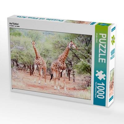 CALVENDO Puzzle Auf Safari 1000 Teile Puzzle quer | 1000 Teile Lege-Größe 64 × 48 cm Foto-Puzzle für glückliche Stunden