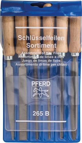 Schlüsselfeilensatz L.100mm Hieb 2 Ku.-Tasche PFERD