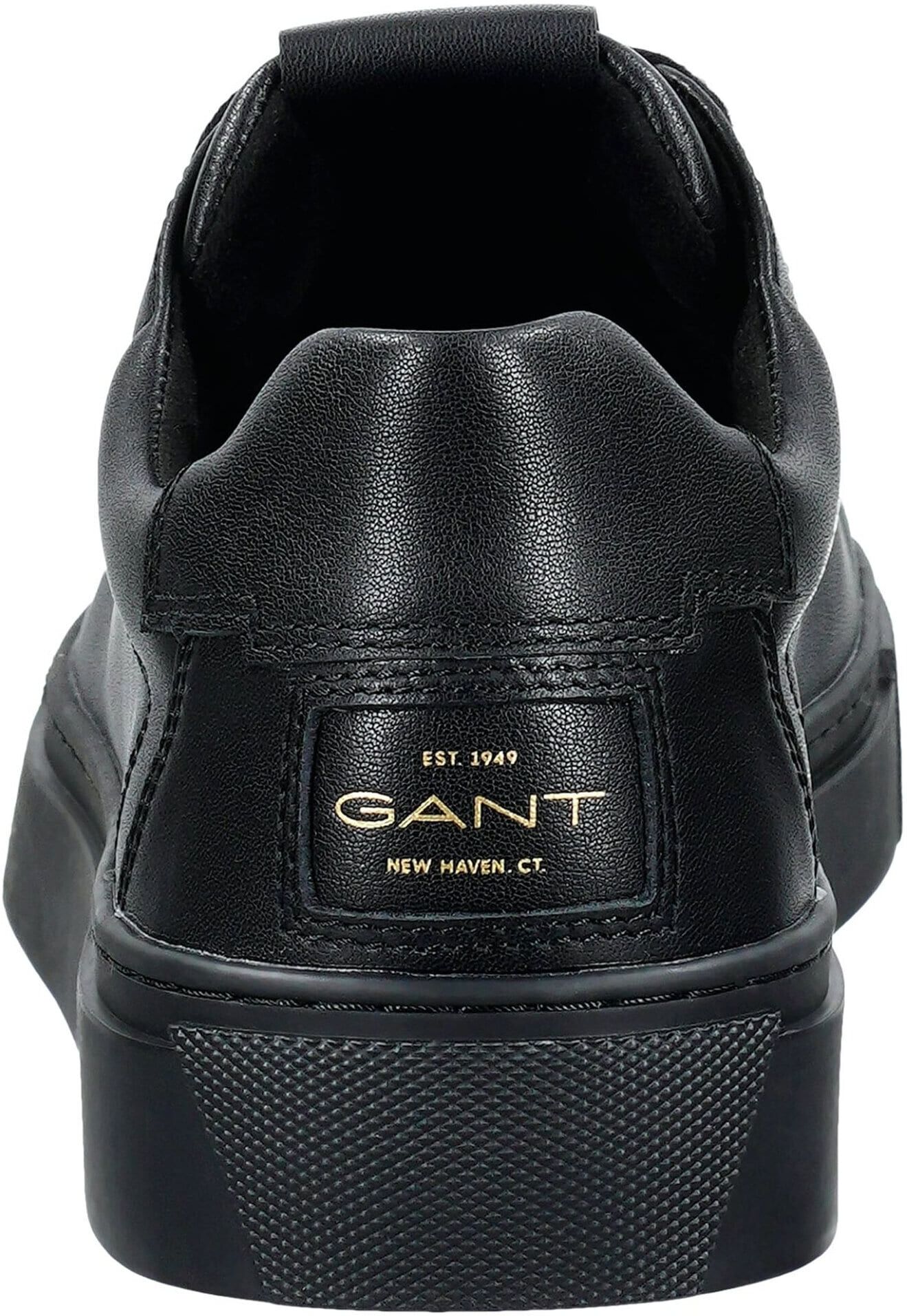 Sneaker GANT "Sneaker Mc Julien", Herren, Gr. 43, schwarz, Obermaterial: 100% Rindsleder Leather cow. Futter: 100% Textilmaterial TEXMAT. 100% Gummi rubber., Schuhe Sneaker