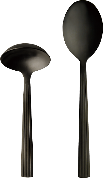 Aida Raw Serveringssæt 2 Dele (Sauce- Og Kartoffelske) - Mat Sort