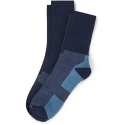 Tchibo - 2 Paar Outdoor-Socken mit Wolle - Unisex - Gr. 39-42 - beige