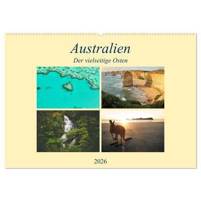 Australien - Der vielseitige Osten (Wandkalender 2026 DIN A2 quer), CALVENDO Monatskalender