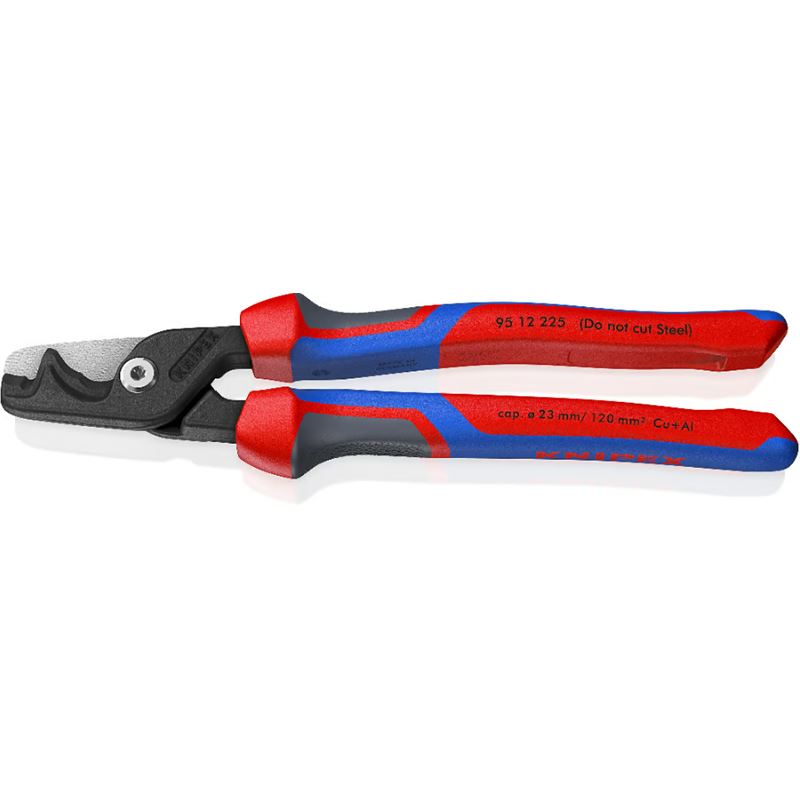 KNIPEX StepCut XL Kabelschere, mit Stufenschnitt, Comfort-Griffe, 200 mm