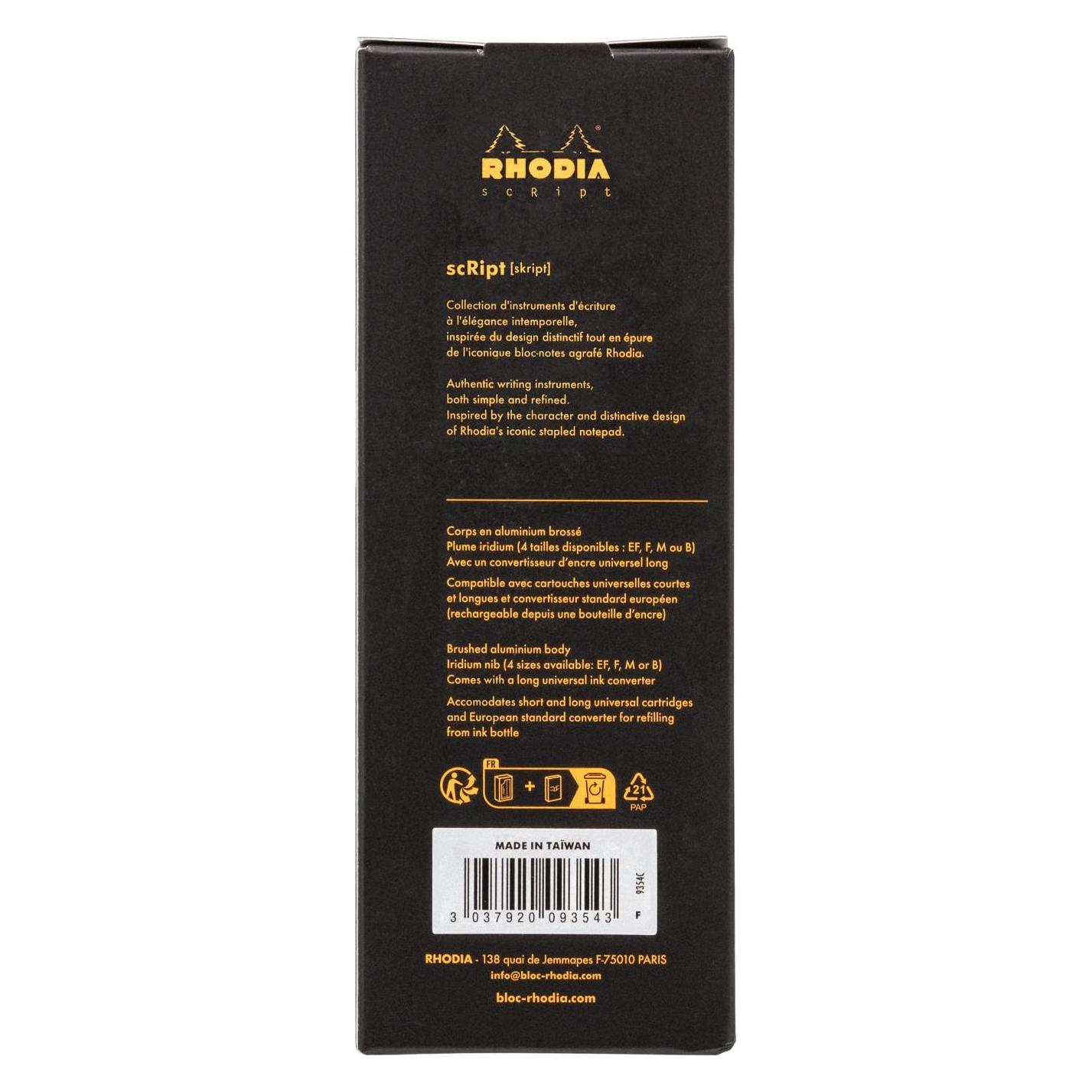 Rhodia Kugelschreiber (Schwarz) (9354C)