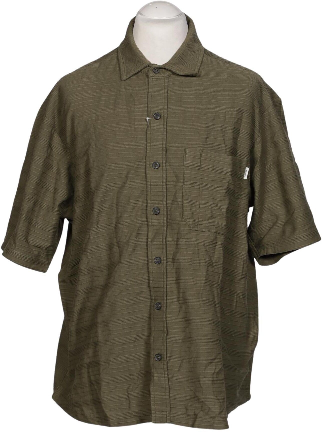 Knowledge Cotton Apparel Herren Hemd, Grün, Gr. XL, Baumwolle - Second Hand