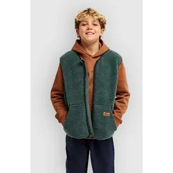 Quiksilver Kickflip Sherpa Fleeceweste forest Gr. T16