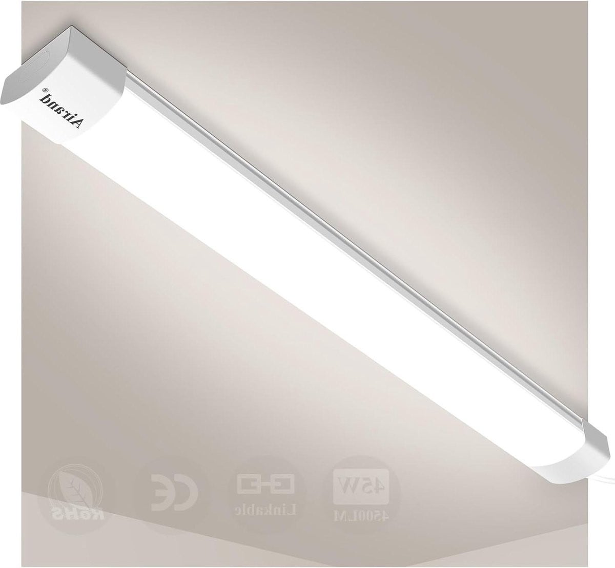 Waterdichte LED Plafondlamp 150 cm, 45W, 4500LM, Natuurlijk Wit, IP66