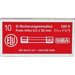 Feinsicherung flink 10 A 1 Beutel 10 Stück 6,3 x 32 mm ESKA