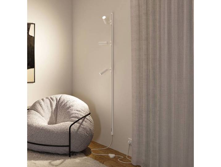 Paulmann URail Einspeisung mit Schalter, 200 cm, signalweiß, weiß / opal, Kunststoff